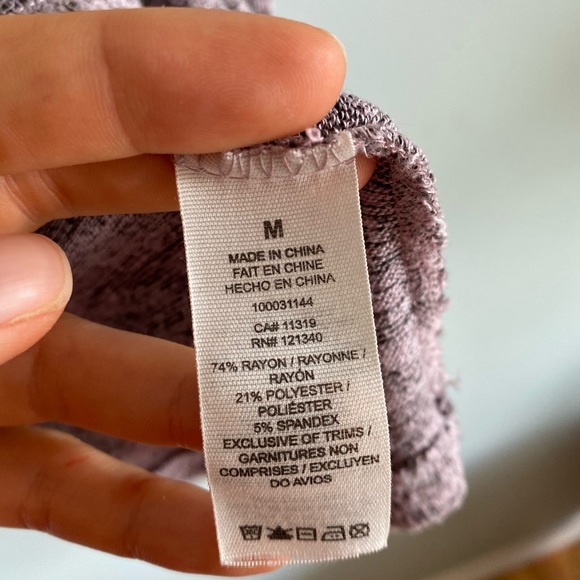 Long sleeve tie crop top - Picture 5 of 5